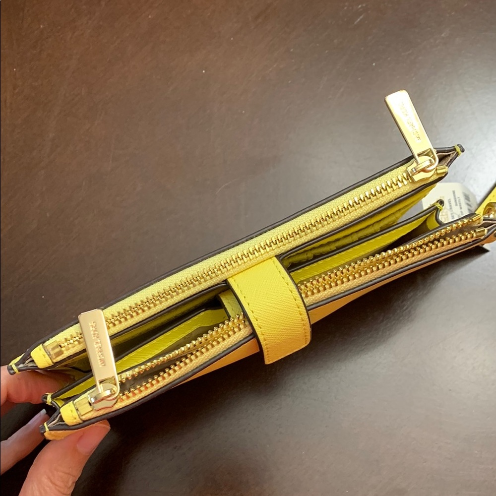 Michael Kors Sunny Yellow Clutch Wallet - Picture 4 of 10